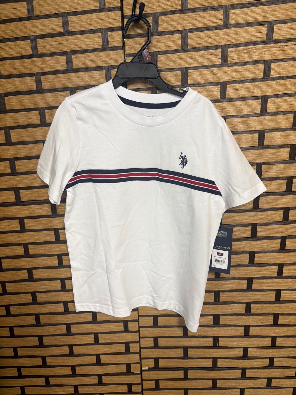 U.S. Polo Assn White Tee Boys Size‎ Small